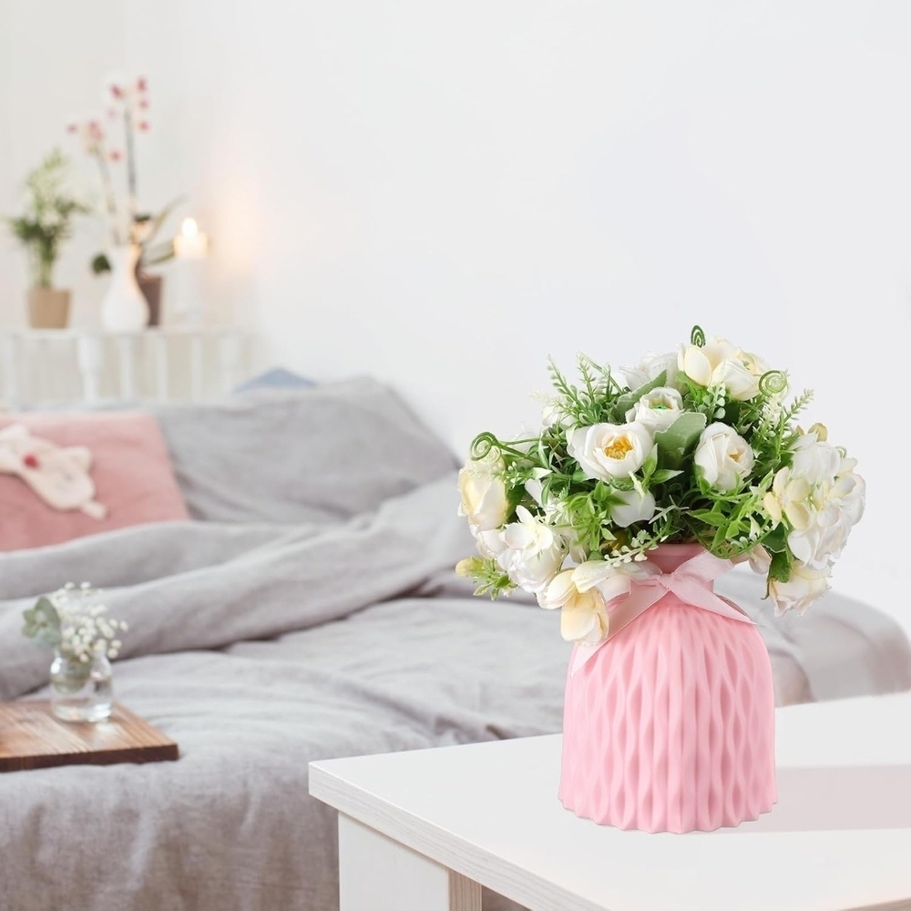 3 Pack Coquette Pink Bow Vase - Picture 5 of 5